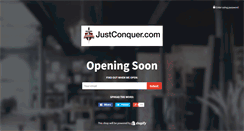 Desktop Screenshot of justconquer.com